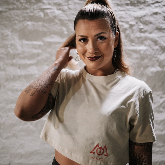 Croptop "Statue" Beige