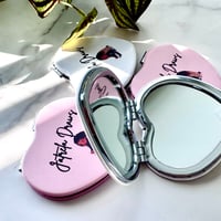 Image 3 of Heart Shape Compact Mirror