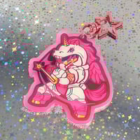 Image 1 of HORSING AROUND glow in the dark charm