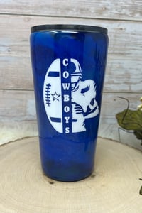 Image 1 of 16oz Cowboys Mug with Football Player decal