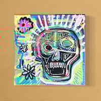 Image 1 of Life is a fiesta skull