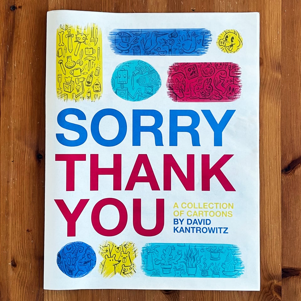 Sorry Thank You - Large Newsprint Comics