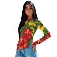 Image 1 of New Women's Long-Sleeved Round Neck Slim Fit Bottom Shirt