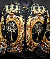 Image 1 of (Yellow Gold) Baroque jewelled bomber jacket 