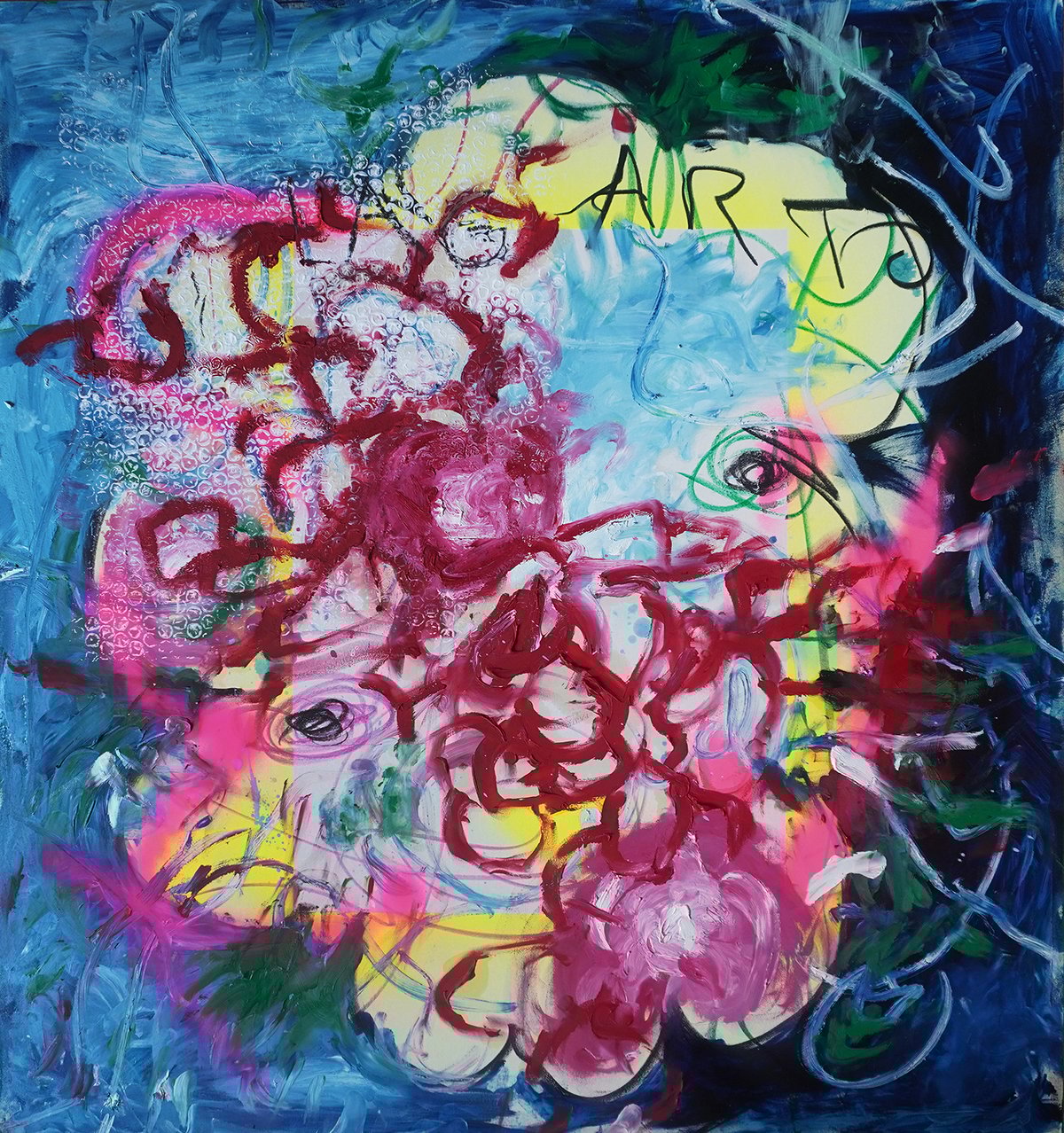 Image of Lagarto, lagarto. Técnica mixta sobre foam. 76x71 cm
