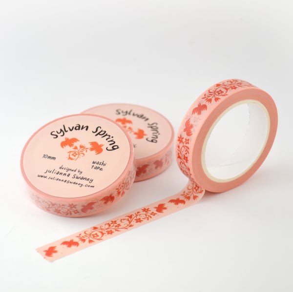 Image of Sylvan Spring Red 10mm Washi Tape