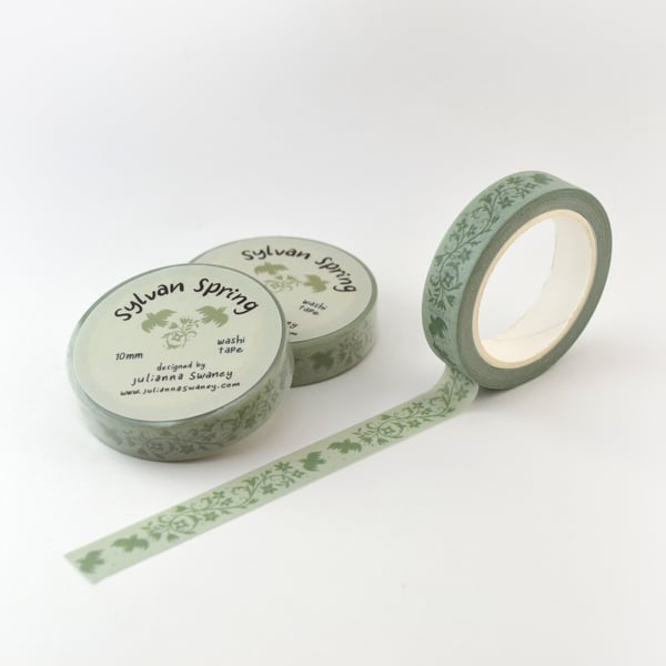 Image of Sylvan Spring Green 10mm Washi Tape