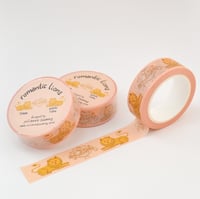Image 1 of Romantic Lions Yellow 15mm Washi Tape