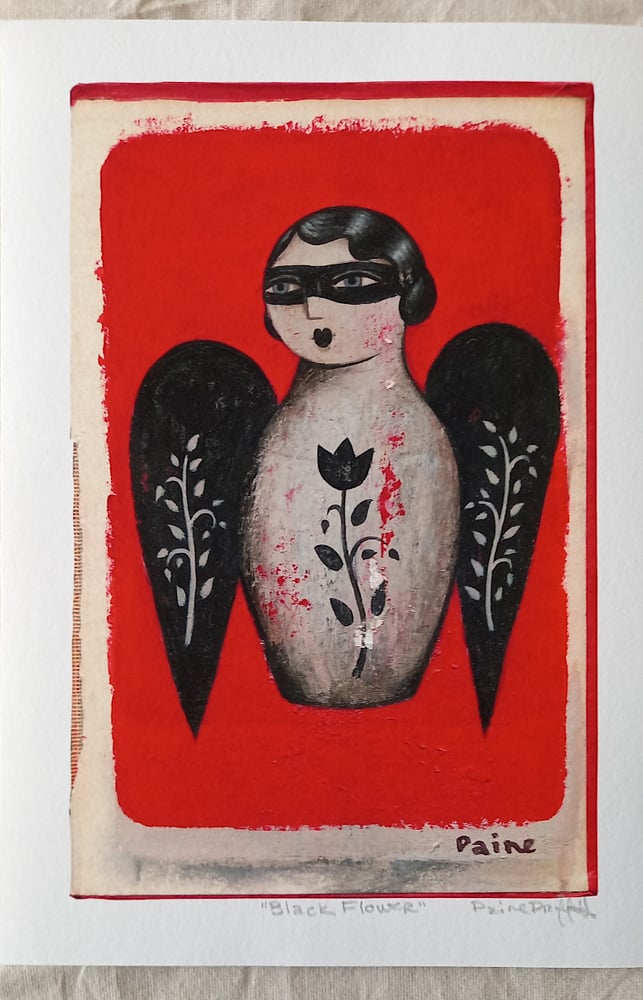 Image of PRINT - Black Flower