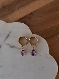Image 2 of Purple Iris Angel Tears (Gold)