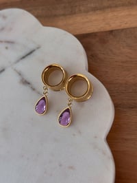 Image 1 of Purple Iris Angel Tears (Gold)