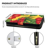 Image 2 of Women's Hawaiian Sovereign Nation Colored Long Flap Wallet