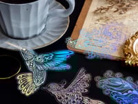 Image 4 of 80 Pieces Large Size Holographic Stickers for Scrapbook Junk Journal Bullet Journals Planners Laptop