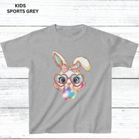 Image 2 of Cute Bunny Graphic Kids Tee, Fun Bubble Gum Bunny Shirt for Kids, Easter Gift, Spring Outfit, Trendy