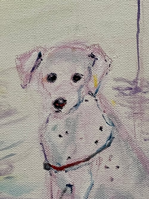 Image of Elvis in Key Biscayne oil on canvas