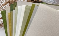 Image 1 of 15 Sheets Mixed Special Craft Paper for Scrapbooking Junk Journaling 5.8x8.3 Inch A5 (Forest Green)