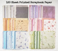 Image 5 of 156 Sheets Scrapbook Paper and Mesh Fabric Assorted Set 3.9x5.5 Inch
