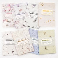 Image 4 of 160 Sheets Textured Scrapbook Paper and Mesh Fabric Assorted Set 4.9x7 Inch