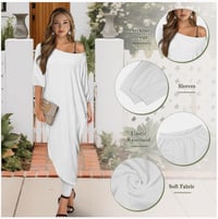 Image 3 of Ladies Hawaiian Honu Print Off Shoulder Two-Piece Blouse and Pants