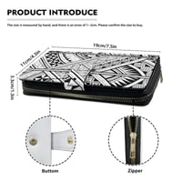 Image 2 of Women's Hawaiian Tribal Print Long Flap Wallet