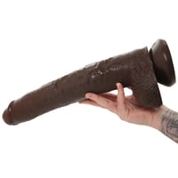 Image 4 of King Cock 14 Inch Cock with Balls in Chocolate