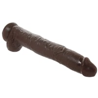 Image 3 of King Cock 14 Inch Cock with Balls in Chocolate