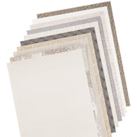 Image 4 of 20 Sheets Textured Scrapbook Paper Assorted Set 5.8x8.3 Inch A5 (Black & Gray)