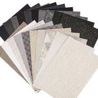 Image 2 of 20 Sheets Mixed Special Craft Paper for Scrapbook Junk Journal Supplies 5.8x8.3 Inch (Black & Gray)
