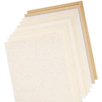Image 4 of 20 Sheets Textured Scrapbook Paper Assorted Set 5.8x8.3 Inch A5 (Cream & Coffee)
