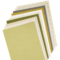 Image 3 of 20 Sheets Textured Scrapbook Paper Assorted Set 5.8x8.3 Inch A5 (Green & Blue)