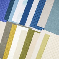 Image 1 of 20 Sheets Mixed Special Craft Paper for Scrapbook Junk Journal 5.8x8.3 Inch A5 (Green & Blue)