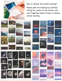 Image 3 of Landscape Nature Stickers Set (120 Pieces), Aesthetic Scenery Collage Pictures