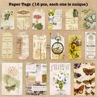 Image 4 of 100 Pieces Vintage Ephemera Pack Junk Journal Kit Scrapbook Supplies (Retro)