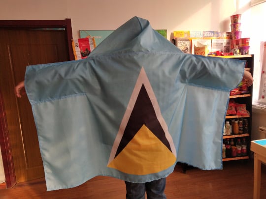 Image of Rep your island Handsfree Flag Hoody Cape (Tell us your country)