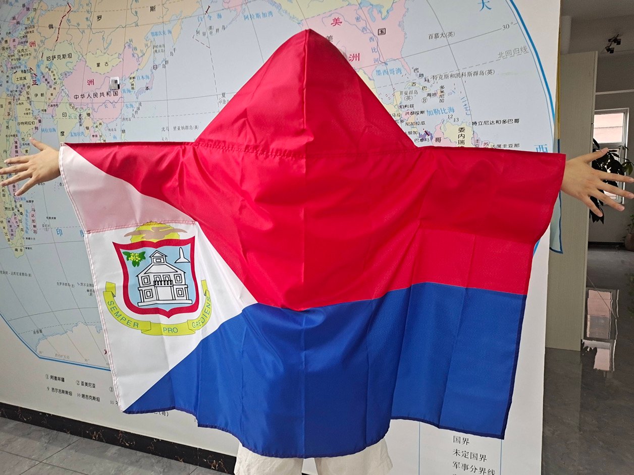 Image of Rep your island Handsfree Flag Hoody Cape (Tell us your country)