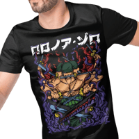 Roronoa Zoro T-shirt Design Template #6