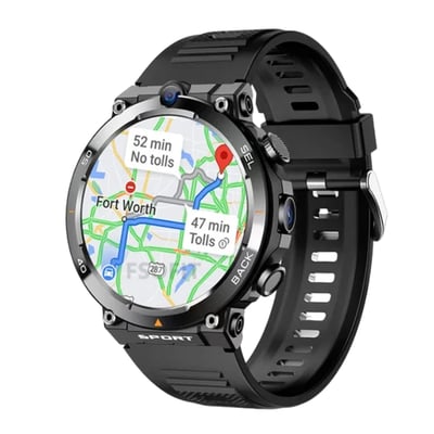 MSL 1.39-inch 4G Network Smart Watch - Dual Camera, GPS, NFC, Android, and Waterproof
