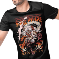 Luffy Sun God Nika Vector T-shirt Design Template#1