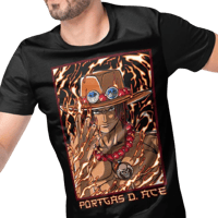 Portgas D Ace Anime Vector T-shirt Design Template
