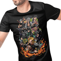 Demon Slayer Anime Vector T-shirt Design Template#2
