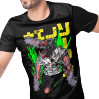 Chainsaw Man Anime Vector T-shirt Design Template#1