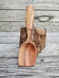 Image 1 of Right handed asymmetrical Spalted Callistemon eating spoon 