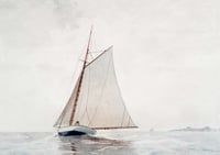 VINTAGE WH Sailing off Gloucester print