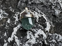 Image 1 of Handmade Turquoise Blue Tourmaline Sterling Silver Pendant – Serenita