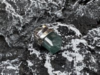 Image 2 of Handmade Turquoise Blue Tourmaline Sterling Silver Pendant – Serenita