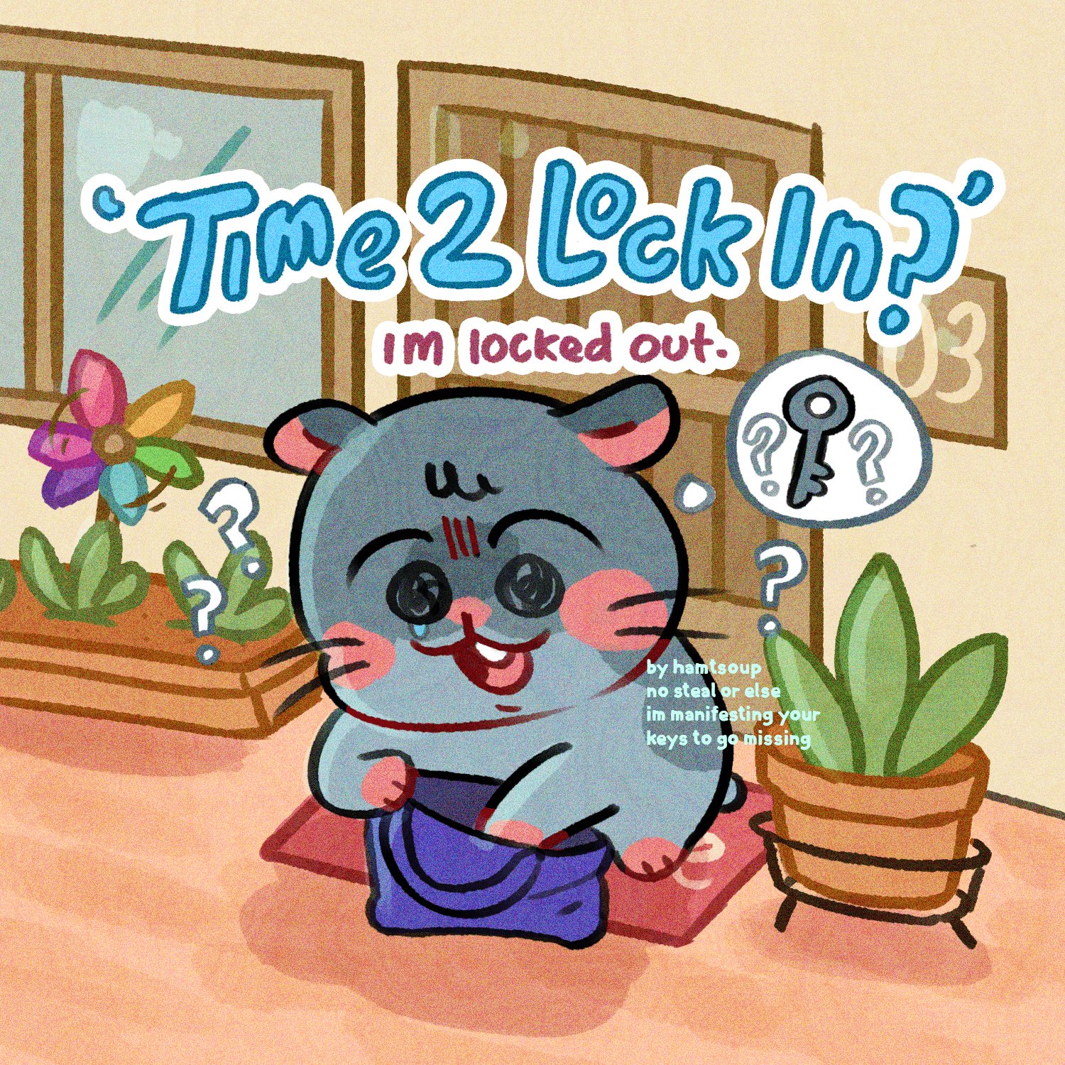 Time to Lock in small sticker | soupjyam