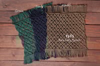 Image 11 of Macrame blanket Ivory, ligh grey, grey