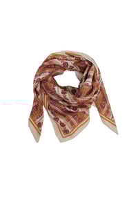 Image 3 of Foulard Flores Grenat