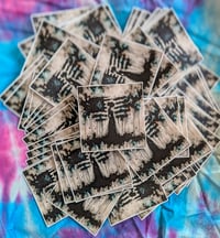 Image 4 of Abstract American Flag Vinyl Sticker - 3 in.