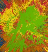 Image 1 of Untitled Spin Painting By Damien Hirst